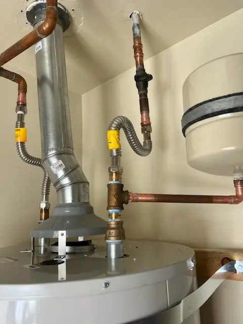 Water heater installation and plumbing repair in Harkins